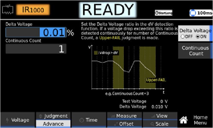 Built-in dV Judgment Function